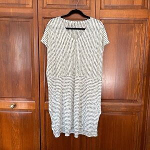 Eileen Fisher Organic Linen Sheer Tunic Dress Size Large